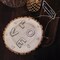 2 pcs 8" wide Brown Round Natural Wood Plaques Hanging Signs Party Decorations